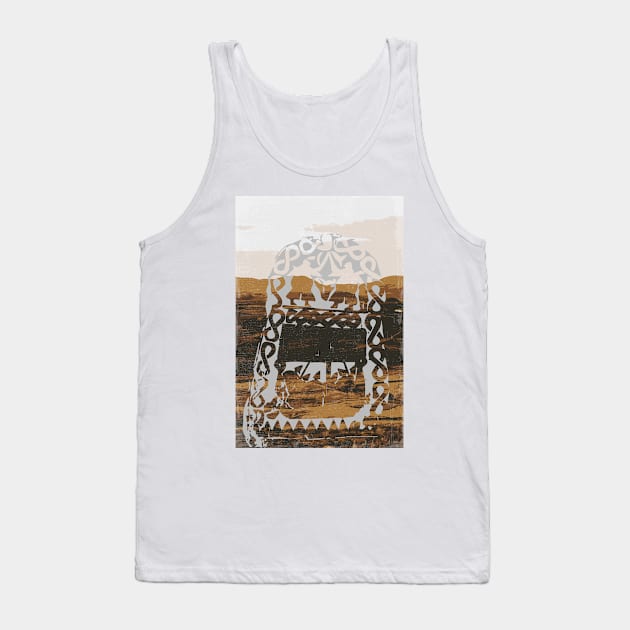 Vikings abstract Runestone Tank Top by NJORDUR